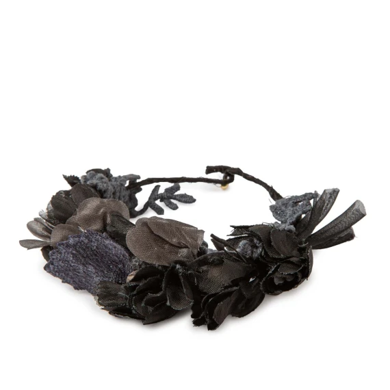 bracciale fiori neri