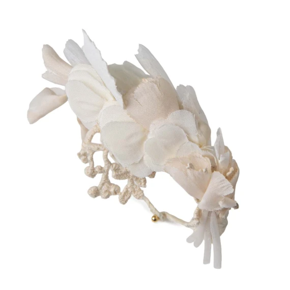 bracciale fiori bianchi