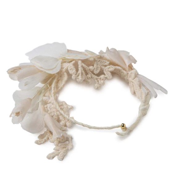 bracciale fiori bianchi
