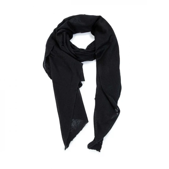 pashmina nera in lana e cashmere