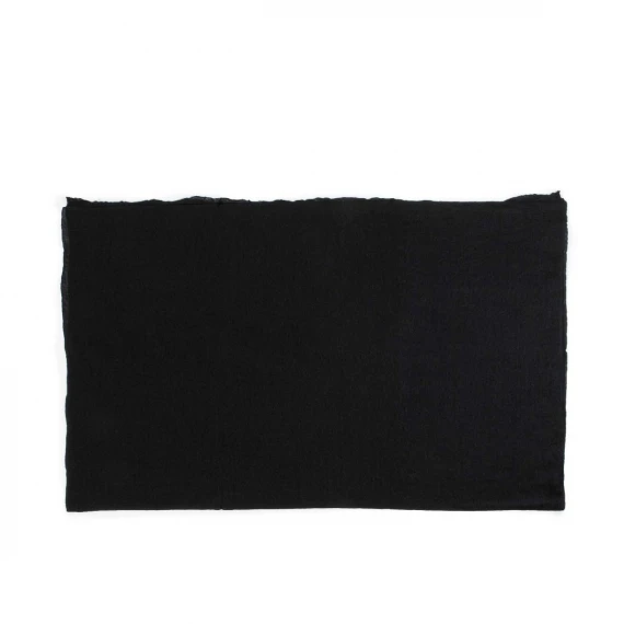 pashmina nera in lana e cashmere