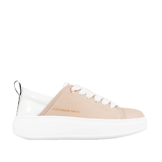 Sneakers vegana Wembley cammello e bianco