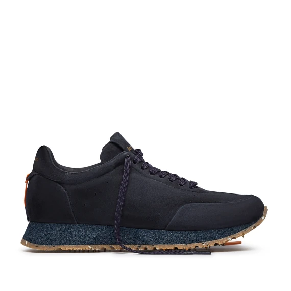 Sneakers Rocket in suede blu navy