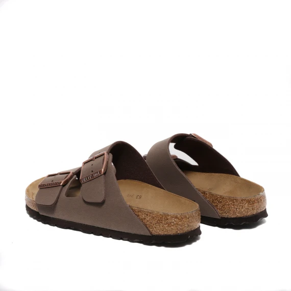 Sandalo Arizona con due cinturini regolabili marrone