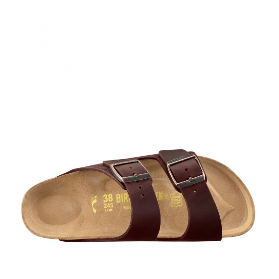 Sandalo Arizona  in pelle oiled marrone
