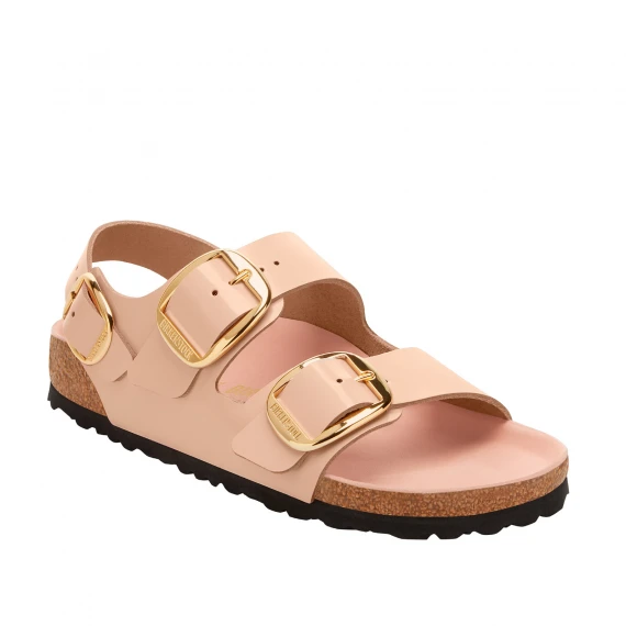 Sandalo Milano in pelle spazzolata beige