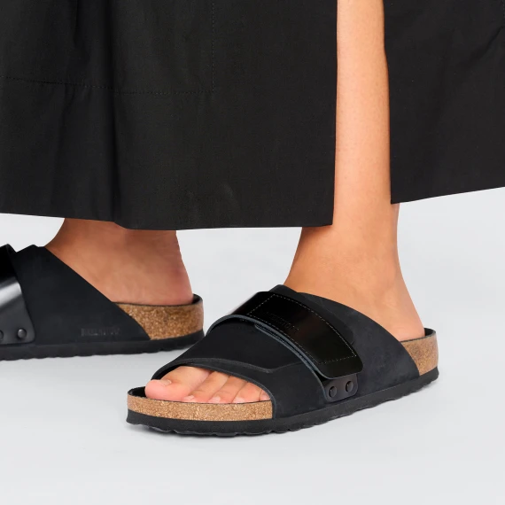 Sandalo Kyoto in nabuk nero
