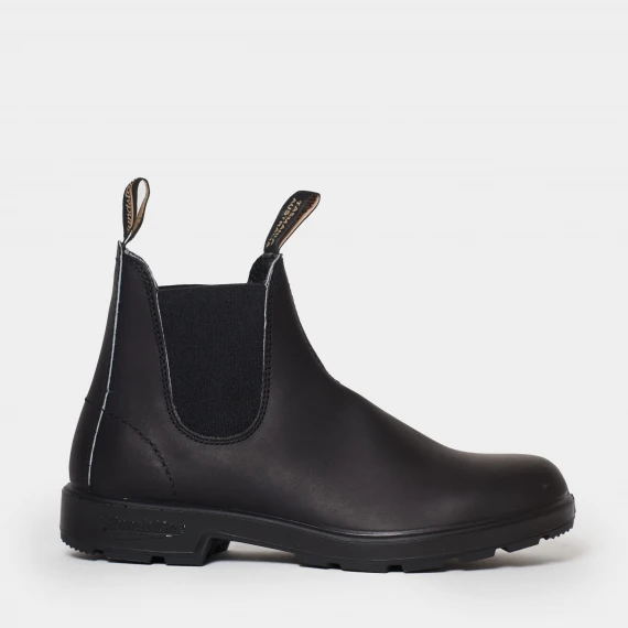 Stivaletto Blundstone pelle nera con elastici laterali neri 