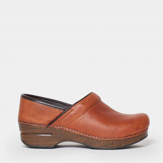 Classico zoccolo Dansko in pelle tumbled russet