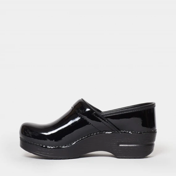 Classico zoccolo Dansko in pelle vernice nera