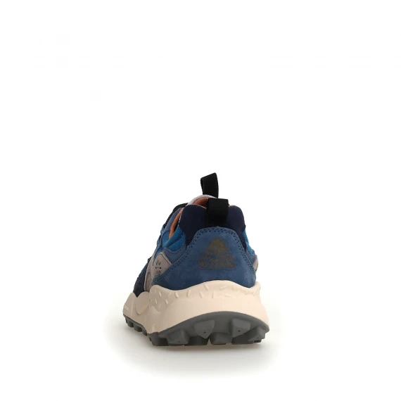 Sneakers Yamano blu e canvas blu chiaro 