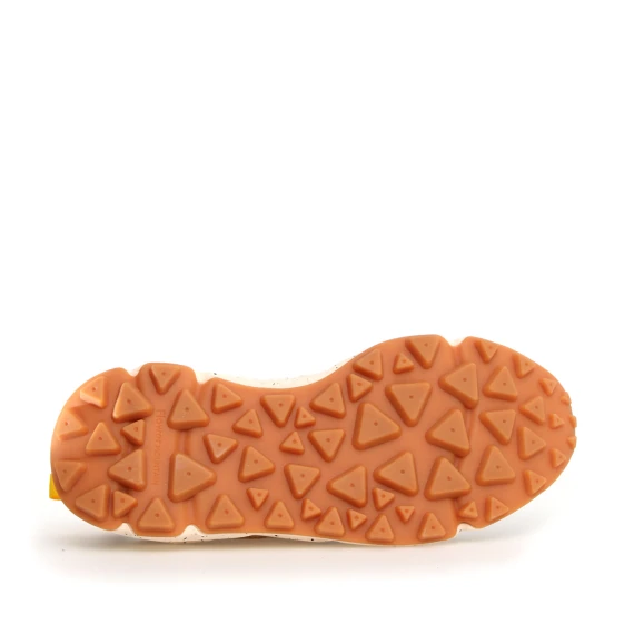 Sneakers Yamano in suede marrone ocra verde