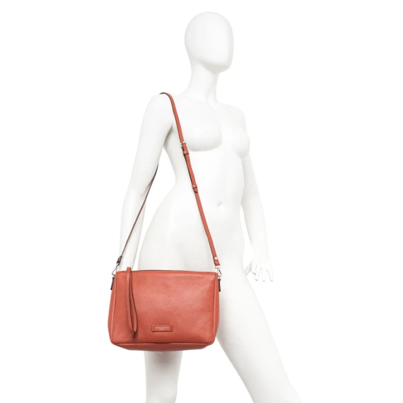 Borsetta Nora Pouch in pelle tortora