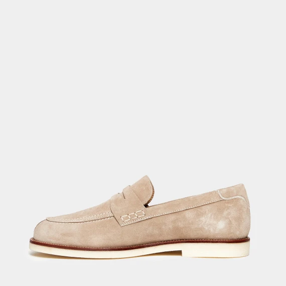 Mocassino Hogan in suede beige 