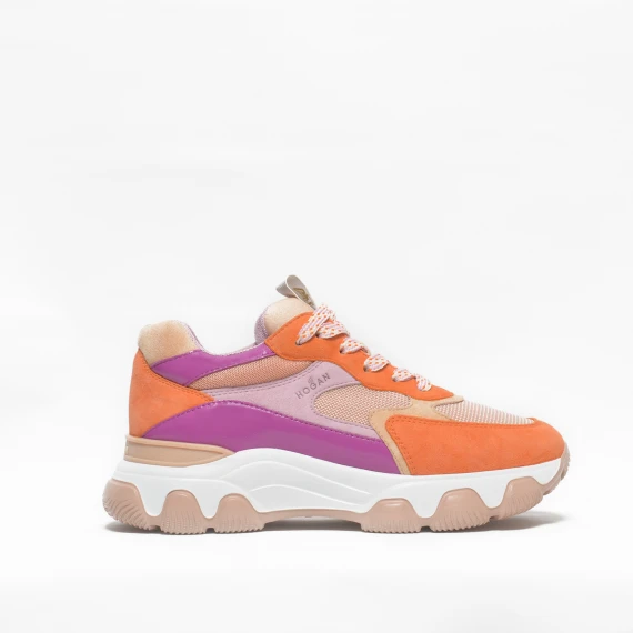 Sneaker Hogan Hyperactive arancio rosa