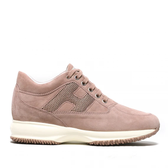 Sneakers Interactive in suede rosa