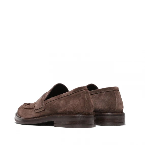 Mocassino in suede ebano