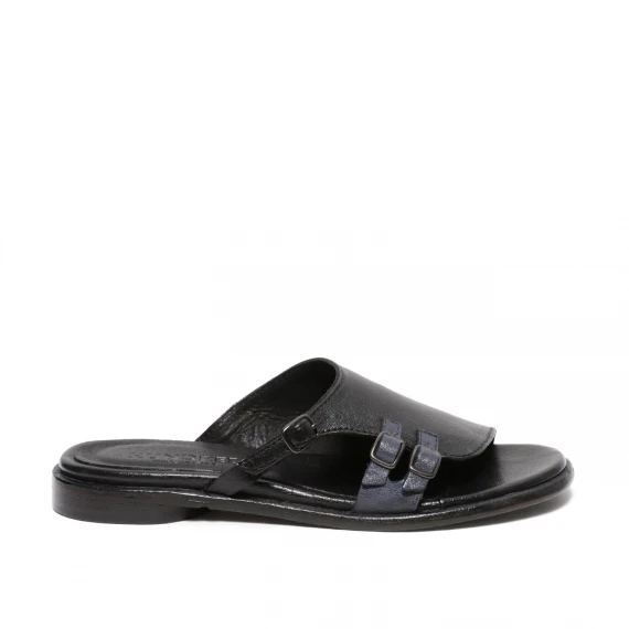 Ciabattina in pelle nera