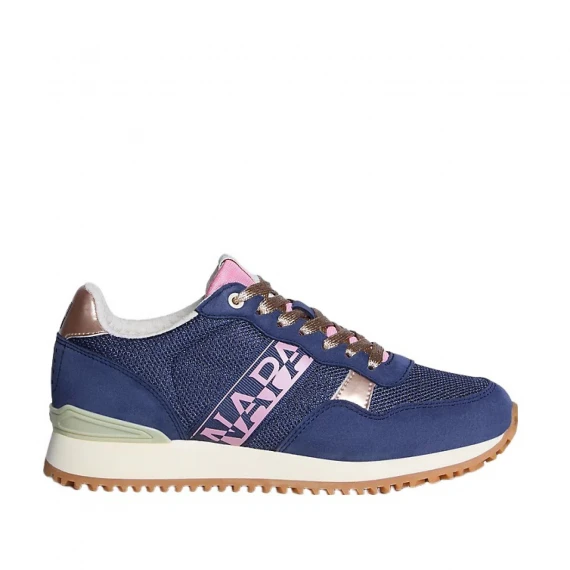 Sneaker Astra in nabuck e tessuto tecnico blu