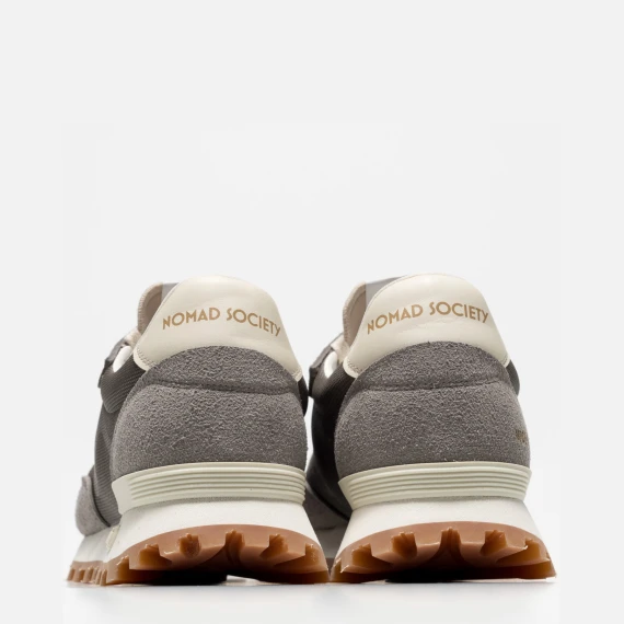 Sneakers in materiali Animal Free Certified grigio e polvere