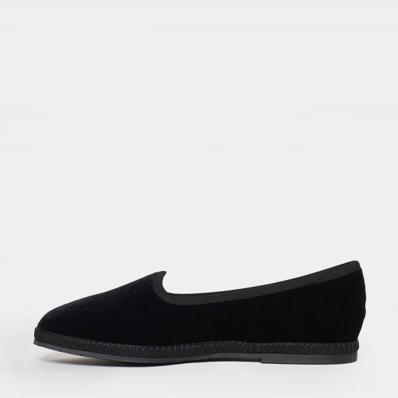 Scarpine stile friulane velluto nero