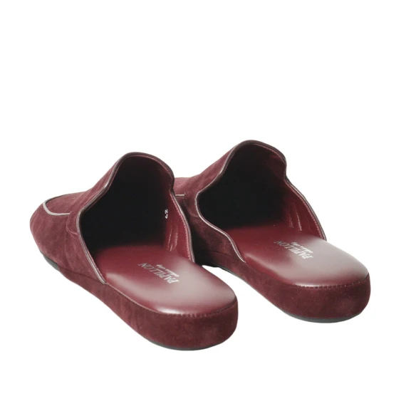 Pantofola da casa in morbido suede bordeaux