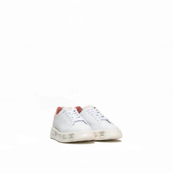 Sneaker Premiata modello Belle in pelle bianca 