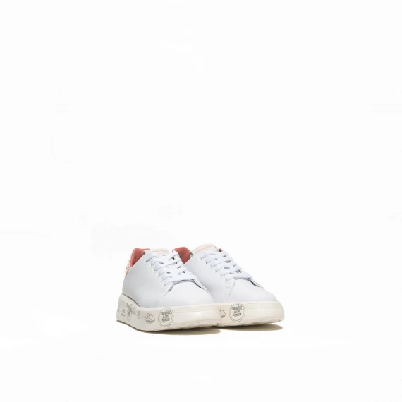 Sneaker Premiata modello Belle in pelle bianca