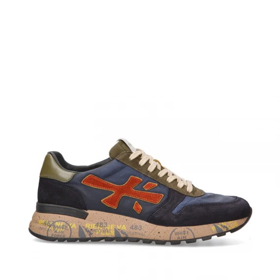 Premiata Mick 6419 in suede e tessuto blu