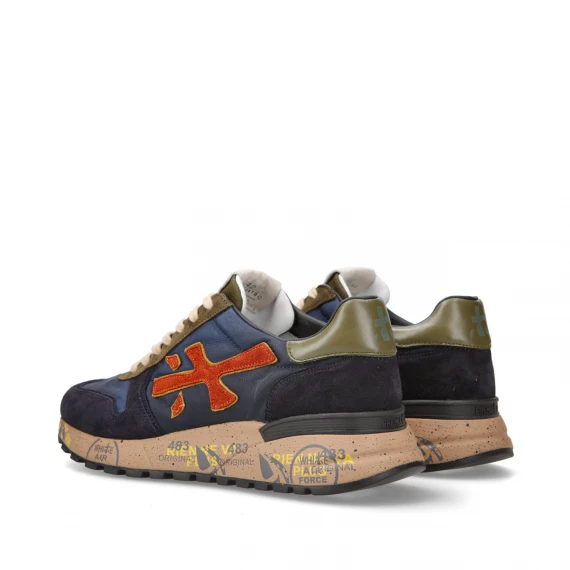 Premiata Mick 6419 in suede e tessuto blu