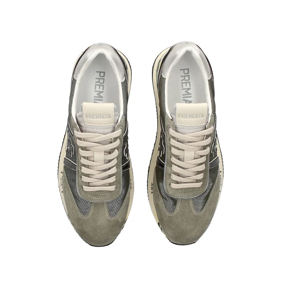 Sneakers Conny in suede e nylon grigio