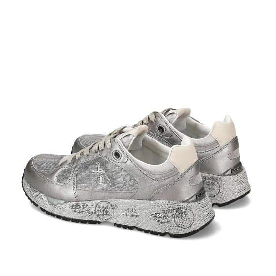 Sneakers Mased in suede e pelle silver