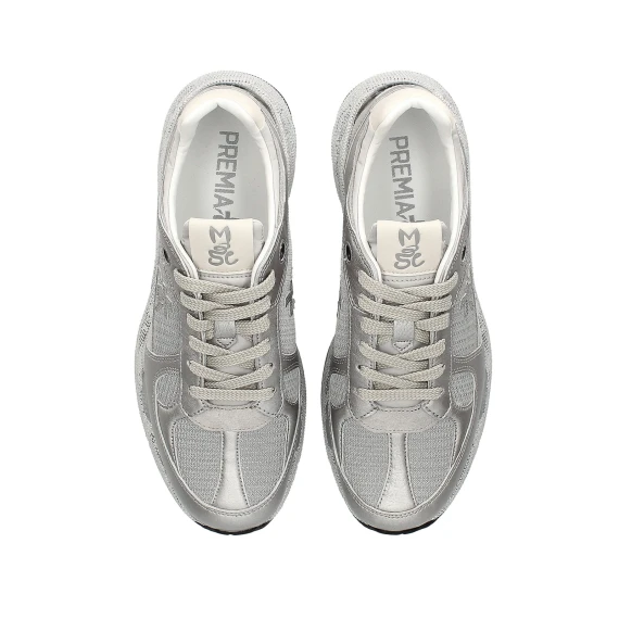 Sneakers Mased in suede e pelle silver