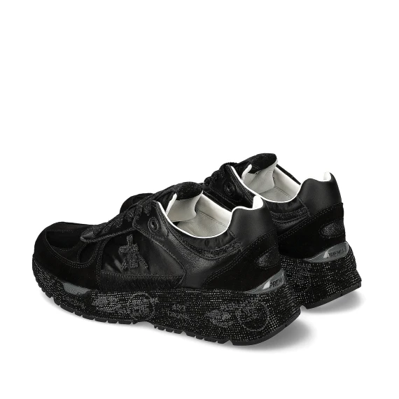 Sneakers Mased in suede e pelle nera