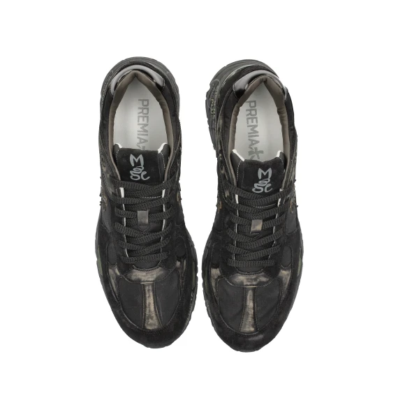 Sneakers Mase in suede nero e tessuto tecnico ripstop