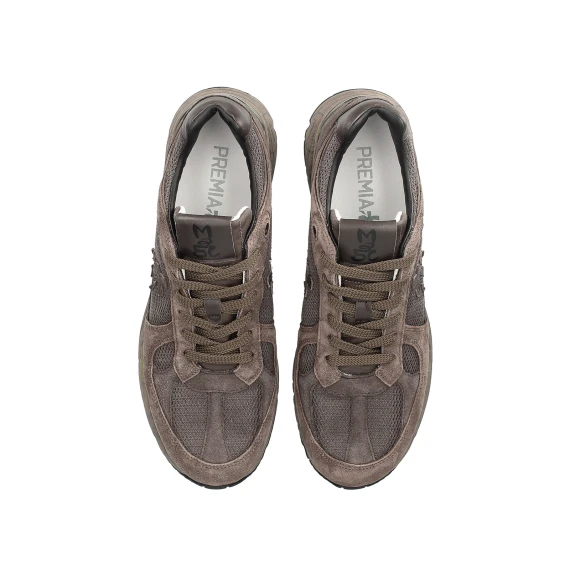 Sneakers Mase in suede e tessuto tecnico marrone