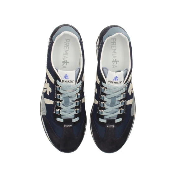 Sneakers Jackyx in suede e tessuto tecnico blu