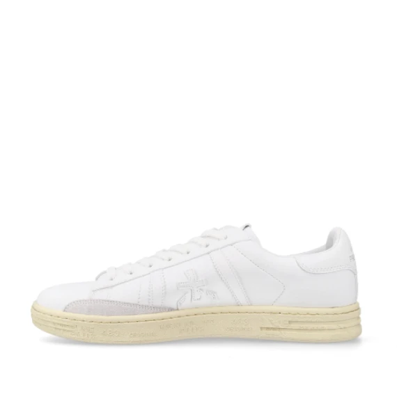 Sneakers Russell in pelle bianca e suede