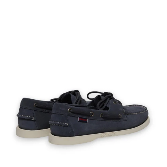 Mocassino Docksides Portland in suede blu