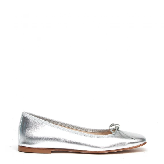 Ballerina BA88 in pelle argento 