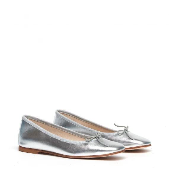 Ballerina BA88 in pelle argento 