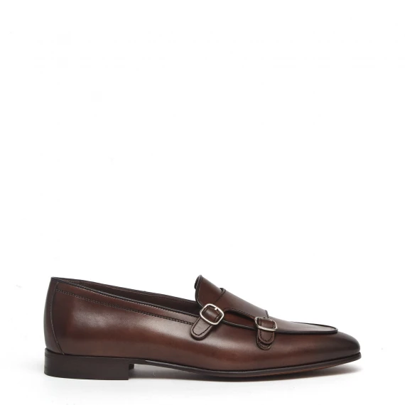 Monk Strap 5111 in pelle marrone 