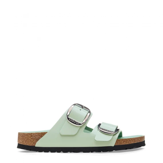 Sandali Arizona big buckle high-shine surf green 