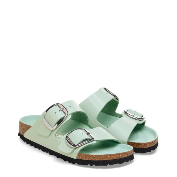 Sandali Arizona big buckle high-shine surf green 