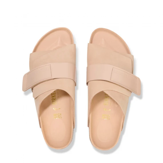 Sandalo Kyoto in pelle nubuck new beige 