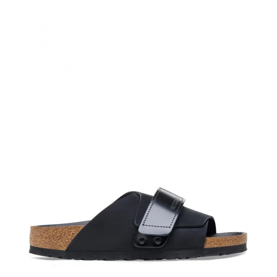 Sandalo Kyoto in pelle nubuck black 