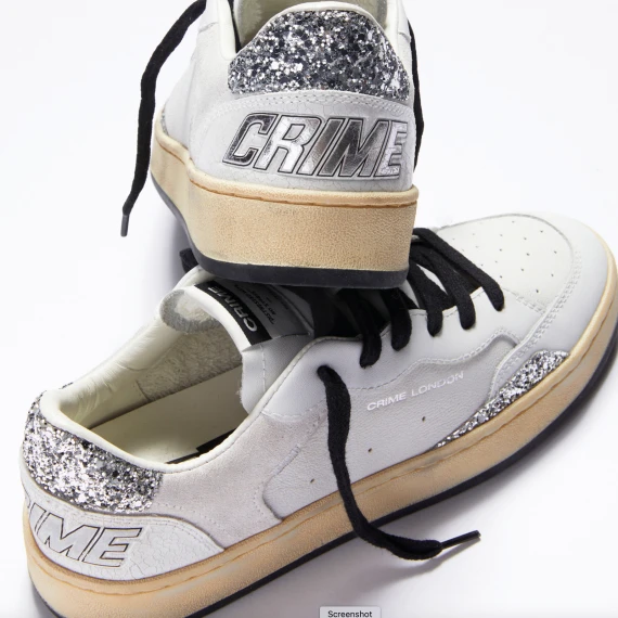 Sneakers Chelsea Baddie on the Block in pelle bianca 