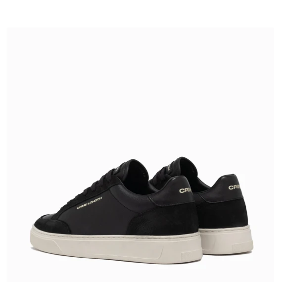 Sneakers Eclipse Obsidian black in pelle nera 