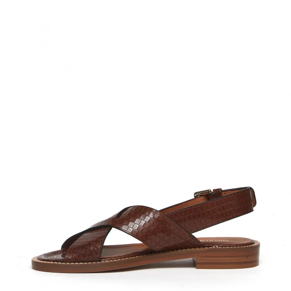 Sandalo Quito in pelle cognac 