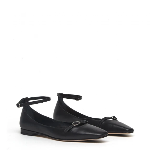 Ballerina A1103 in pelle nera 